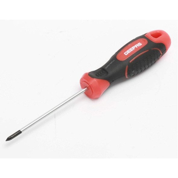 Geepas Screwdriver, GT59101, Phillips, PH1 x 200MM, Red/Black