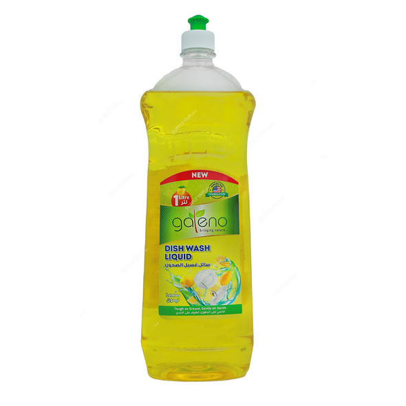 Galeno Dish Wash Liquid, GAL0166, Lemon, 1 Ltr