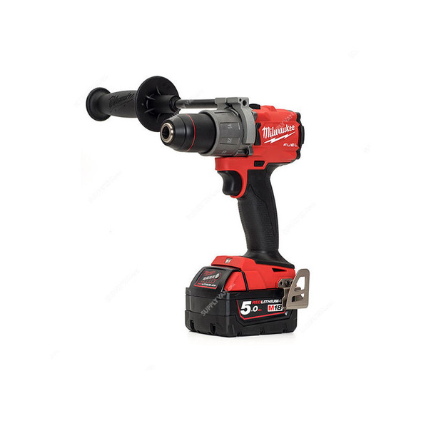 Milwaukee Cordless Percussion Drill, M18FPD2-502X, Fuel, 18V, 13MM, 32000 BPM