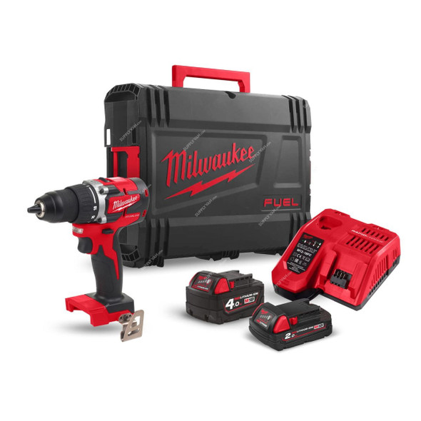 Milwaukee Cordless Percussion Drill, M18CBLPD-422C, 18V, 13MM, 27000 BPM