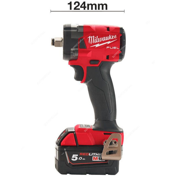 Milwaukee Cordless Impact Wrench With Friction Ring, M18FIW2F12-0X, Fuel, 18V, 1/2 Inch