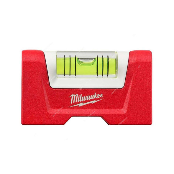 Milwaukee Compact Magnetic Torpedo Level, 4932472122, 7.6CM, Red