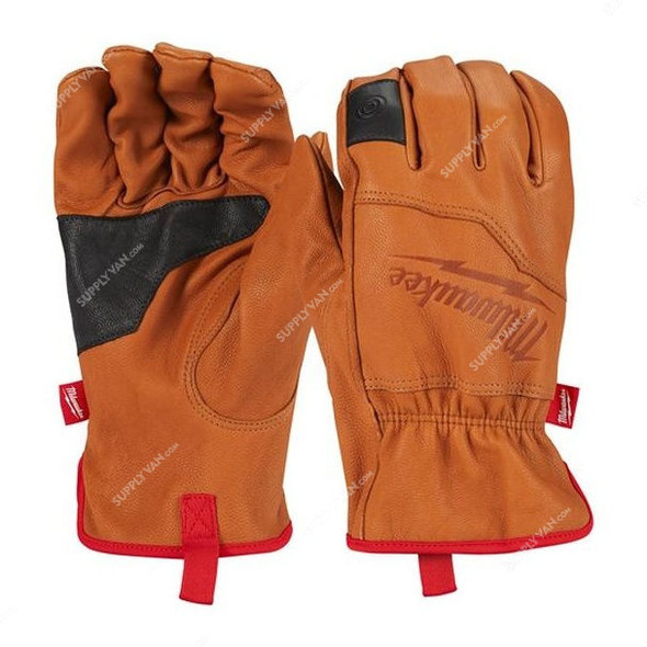 Milwaukee Leather Gloves, 4932478123, M, Brown