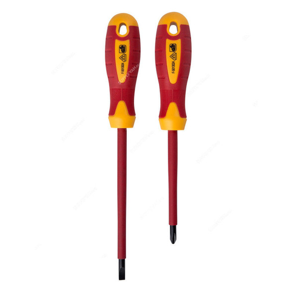 Beorol Screwdriver Set, OSETE2, VDE Insulated, Red/Yellow, 2 Pcs/Set