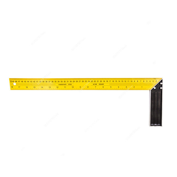 Beorol Professional Angle Ruler, UL50, 50CM, Black/Yellow