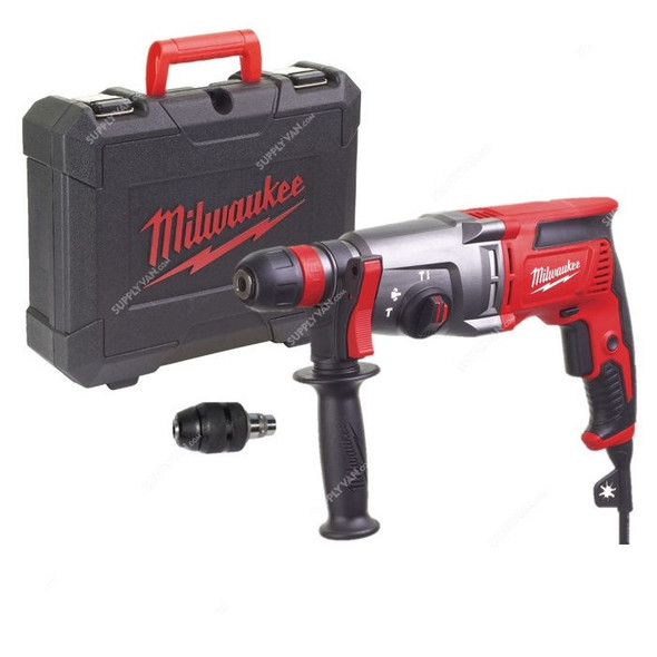 Milwaukee 3 Mode Rotary Hammer, PH26TX, Fixtec, SDS-Plus, 800W, 26MM