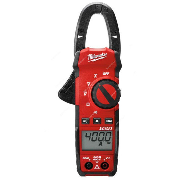 Milwaukee Light Commercial Clamp Meter, 2235-40, 25MM, 400A