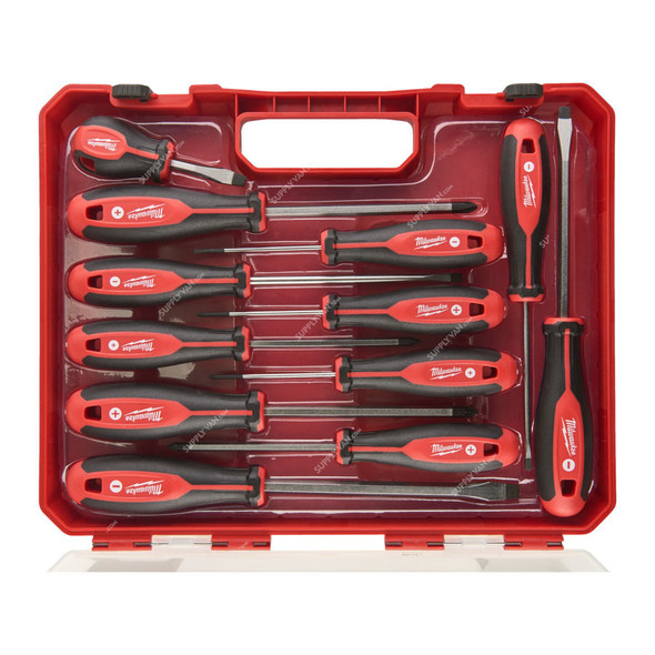 Milwaukee Tri-Lobe Screwdriver Set, 4932472003, 12 Pcs/Set