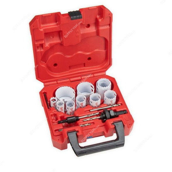 Milwaukee Hole Dozer Hole Saw Set, 49224152, Bi-Metal, 14 Pcs/Set