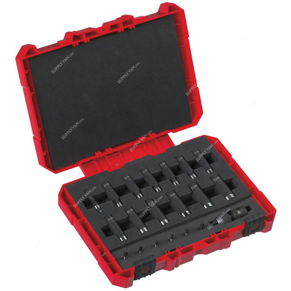 Milwaukee Impact Duty Socket Set, 4932352862, Shockwave, 1/4 Inch, 21 Pcs/Set