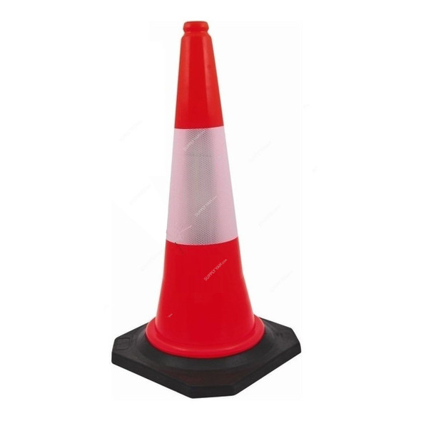 Musu Tang Traffic Cone, TRC01, Polyethylene, 1 Mtrs, Red/White