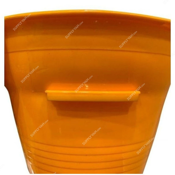 Macoma Heavy Duty Type C Bucket With Side Stand, BKT13, Plastic, Orange, 12 Pcs/Pack