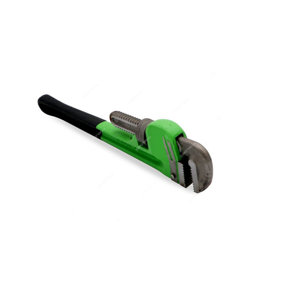 Perfect Tools Heavy Duty Pipe Wrench, MC219-PIP14I, 14 Inch, Green