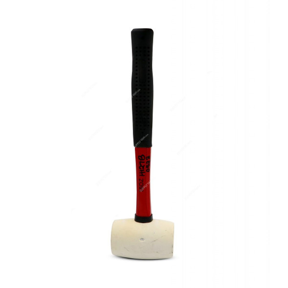 Perfect Tools Rubber Hammer, MC181-RUB16O, 16 Oz, Red/White