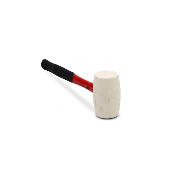Perfect Tools Rubber Hammer, MC182-RUB24O, 24 Oz, Red/White