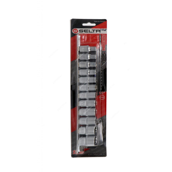 Selta Deep Socket Set, MC11-DSS, 1/2 Inch, 12 Pcs/Set