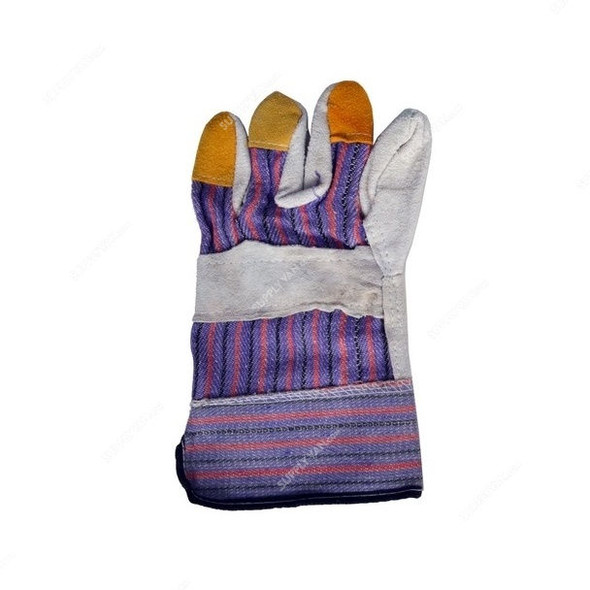 Single Palm Leather Working Gloves, MOP, Purple, 12 Pcs/Pack