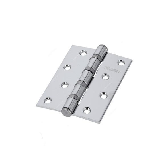 Geepas 4 Ball Bearing Door Hinge, GHW65061, Chrome Plated, 101.6 x 79.2MM