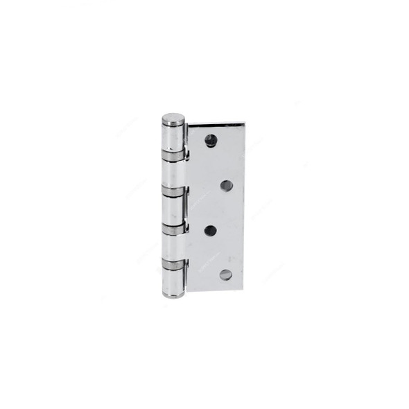 Geepas 4 Ball Bearing Door Hinge, GHW65061, Chrome Plated, 101.6 x 79.2MM