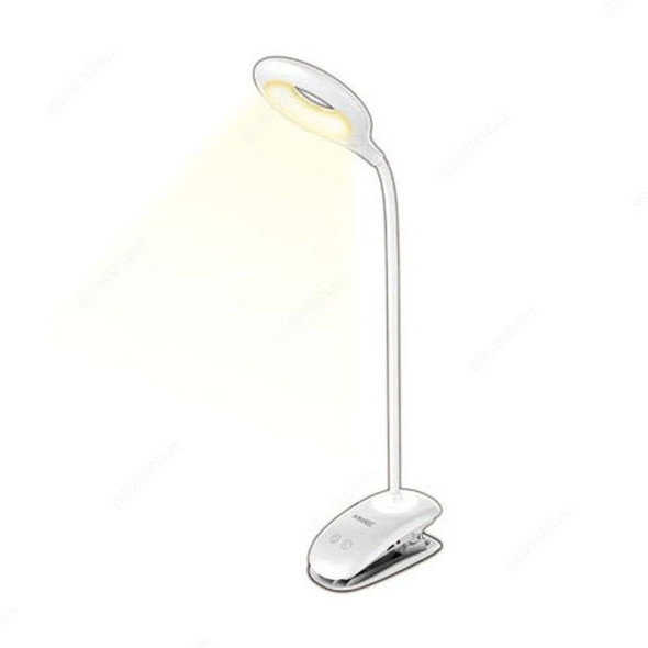 Sonashi Rechargeable LED Clip Lamp, STL-006, 1200mAh, White
