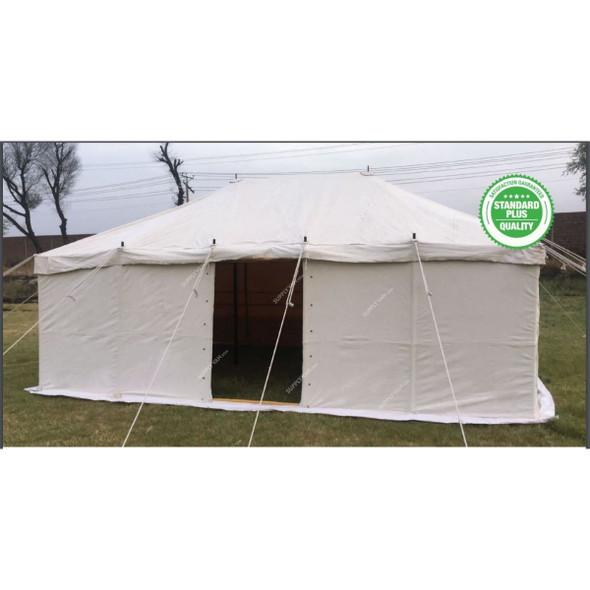 Arabic Deluxe Tent, AMT-109, Iron Stick, 6 x 4 Yard, White