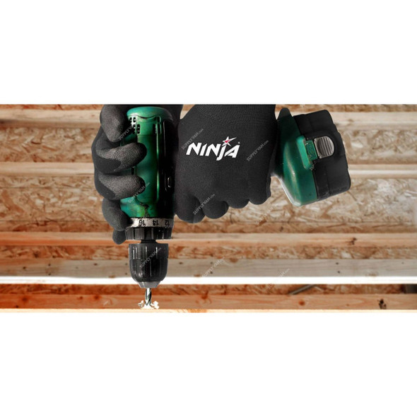 Ninja Multipurpose Gloves, HPT GripX, HPT, M, Nylon, Black