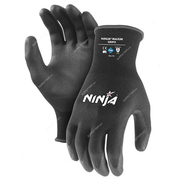 Ninja Multipurpose Gloves, HPT GripX, HPT, L, Nylon, Black