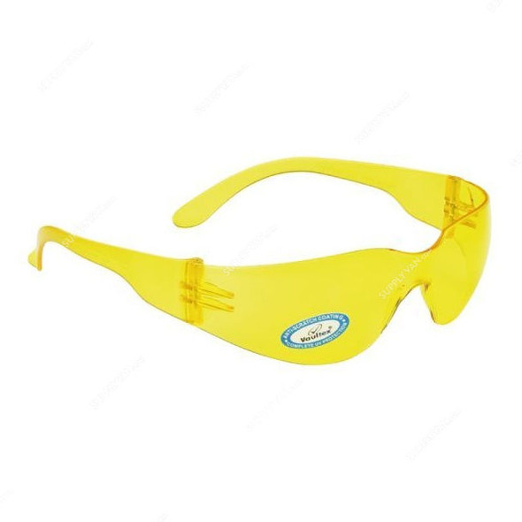 Vaultex Safety Spectacle, V71, Yellow, 10 Pcs/Pack