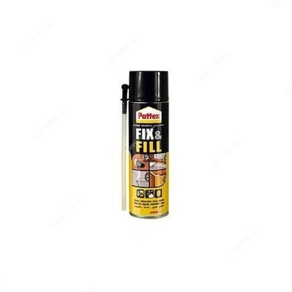 Pattex Fix and Fill PU Foam, 2111989, 500ML, Dark Brown, 12 Pcs/Pack