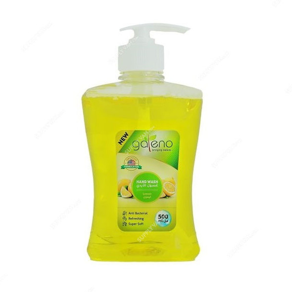 Galeno Anti-Bacterial Liquid Hand Wash, GAL0291, Lemon, 500ML, 12 Pcs/Pack