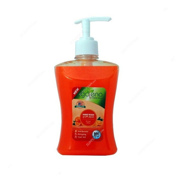 Galeno Anti-Bacterial Liquid Hand Wash, GAL0292, Orange, 500ML, 12 Pcs/Pack