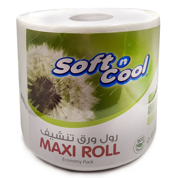 Hotpack Soft N Cool Kitchen Maxi Roll, MR1WEC, 1 Ply, 300 Mtrs, 6 Pcs/Pack