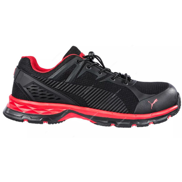 Puma Fuse Motion 2.0 Low Ankle Safety Shoes, 643890, S1P-ESD-HRO-SRC, Size40, Red/Black