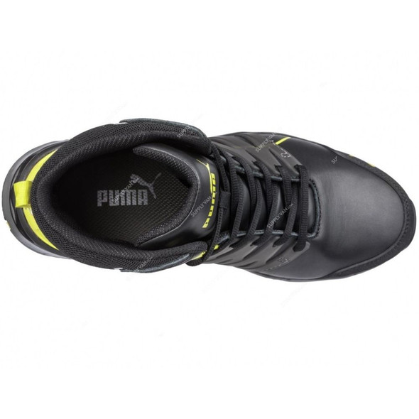 Puma Velocity 2.0 Mid Ankle Safety Shoes, 633880, S3-ESD-HRO-SRC, Size42, Yellow/Black