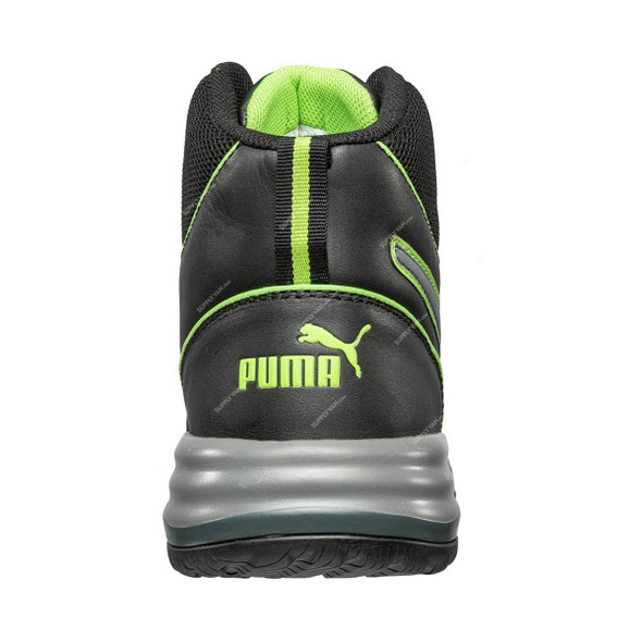 Puma Rapid Mid Ankle Safety Shoes, 635500, S3-ESD-HRO-SRC, Size45, Black