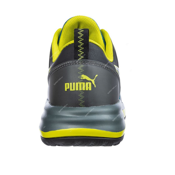 Puma Charge Low Ankle Safety Shoes, 644520, S1P-ESD-HRO-SRC, Size43, Green