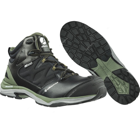 Albatros Ultratrail CTX Mid Ankle Safety Shoes, 636220, S3-ESD-WR-HRO-SRC, Size40, Olive