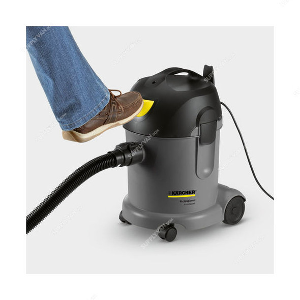 Karcher T 14/1 Classic Dry Vacuum Cleaner, 15271700, 285 Mbar, 1600W, 14 Ltrs Tank Capacity, Black/Grey Karcher T 14/1 Classic Dry Vacuum Cleaner, 15271700, 285 Mbar, 1600W, 14 Ltrs Tank Capacity, Black/Grey