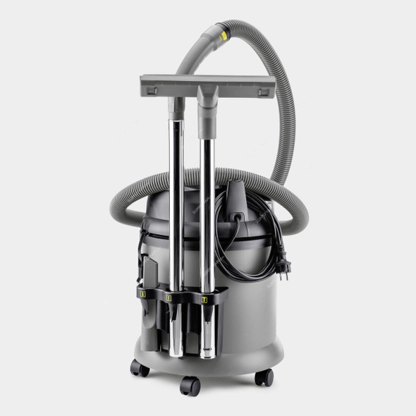 Karcher NT 27/1 Wet and Dry Vacuum Cleaner, 14285000, 200 Mbar, 1380W, 27 Ltrs Tank Capacity, Black/Grey