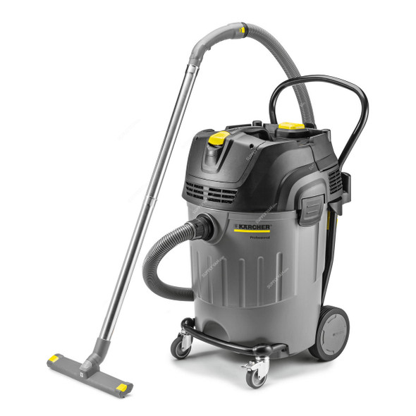 Karcher NT 65/2 Ap Wet and Dry Vacuum Cleaner, 16672910, 254 Mbar, 2760W, 65 Ltrs Tank Capacity, Black/Grey