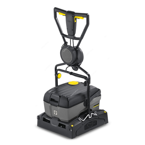 Karcher BR 40/10C Scrubber Drier, 17833110, 2300W, 1100 RPM, 10 Ltrs Tank Capacity, Black/Grey