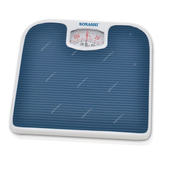 Sonashi Mechanical Personal Scale, SSC-2211, 130 KG, Blue