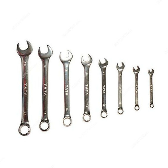 Tata Agrico Combination Spanner Kit, CSKN02, Silver, 12 Pcs/Set