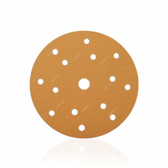 Rhinomotive Multi-Purpose Abrasive Disc, R1502, 150MM, P120, Gold, 100 Pcs/Box