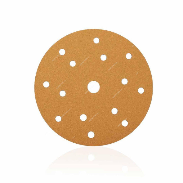 Rhinomotive Multi-Purpose Abrasive Disc, R1503, 150MM, P180, Gold, 100 Pcs/Box