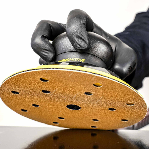 Rhinomotive Multi-Purpose Abrasive Disc, R1506, 150MM, P400, Gold, 100 Pcs/Box