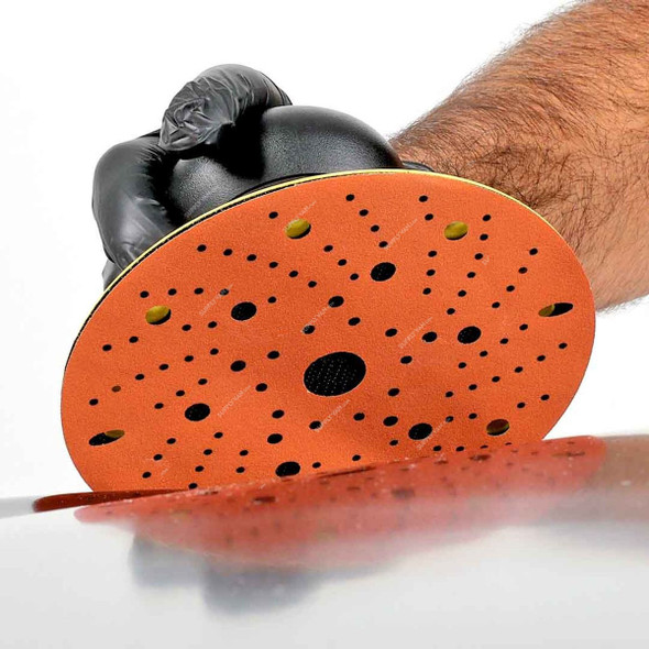 Rhinomotive Premium Extreme+ Multi-Hole Sanding Disc, R1508, 150MM, P80, Orange, 50 Pcs/Box