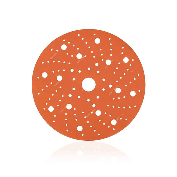 Rhinomotive Premium Extreme+ Multi-Hole Sanding Disc, R1514, 150MM, P500, Orange, 50 Pcs/Box