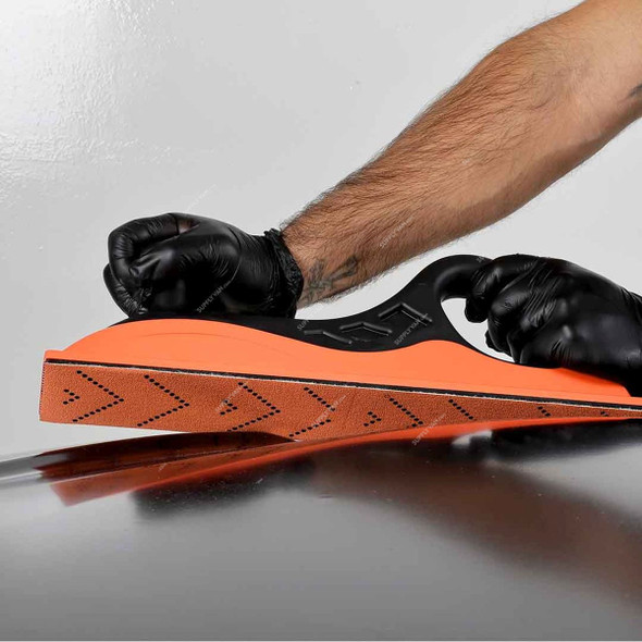 Rhinomotive Extreme+ Sandpaper Sheet, R1526, 70MM x 198MM, P400, Orange, 55 Pcs/Box