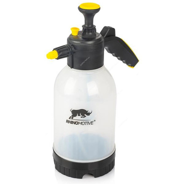 Rhinomotive Detailing Pump Spray Bottle, R1844, 2 Ltrs, White/Black